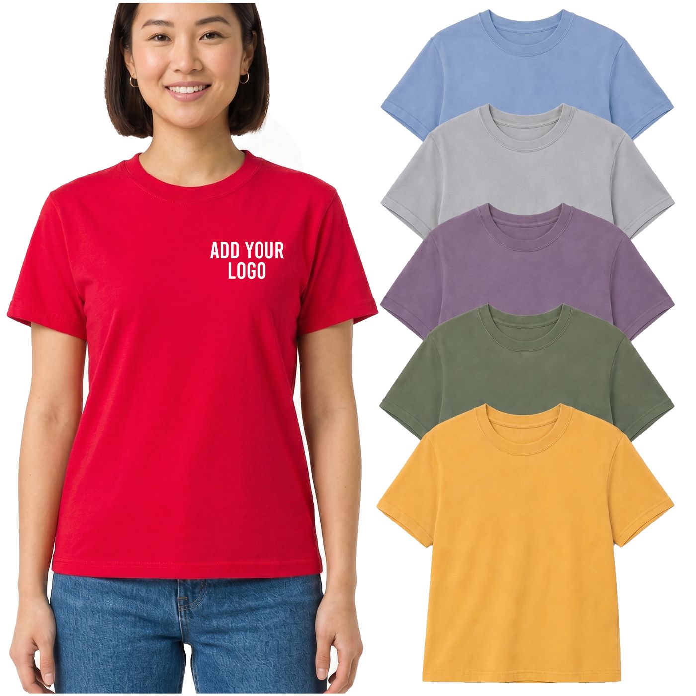 Garment-Dyed T-Shirt (1717) — blank, ready for custom branding by Promaroo