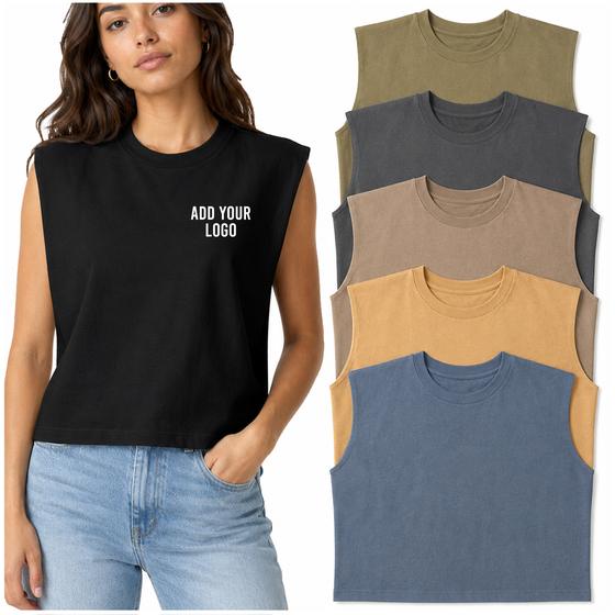 Sleeveless Muscle Tee (307GD) — blank, ready for custom branding by Promaroo