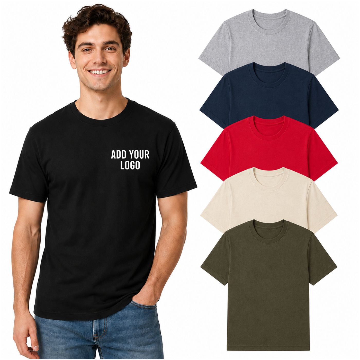 Short Sleeve T-Shirt (4800) — blank, ready for custom branding by Promaroo