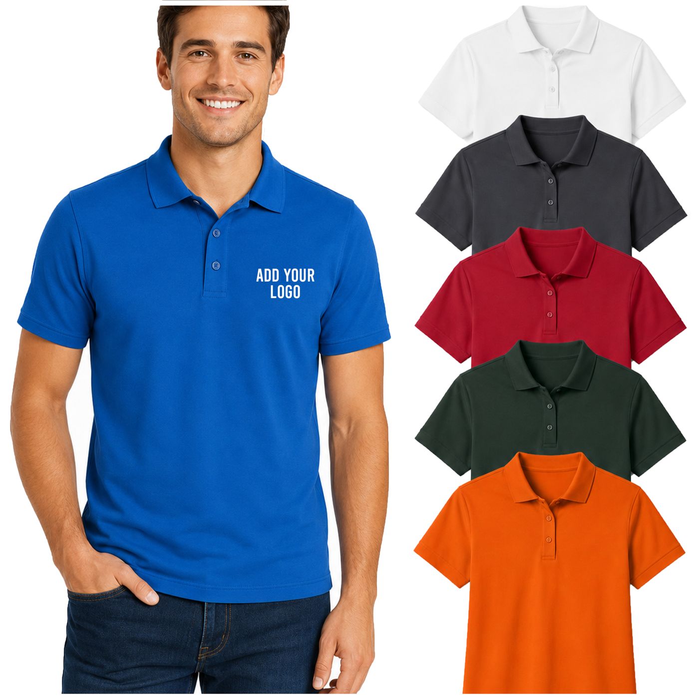Piqué Polo Shirt (88181) — blank, ready for custom branding by Promaroo