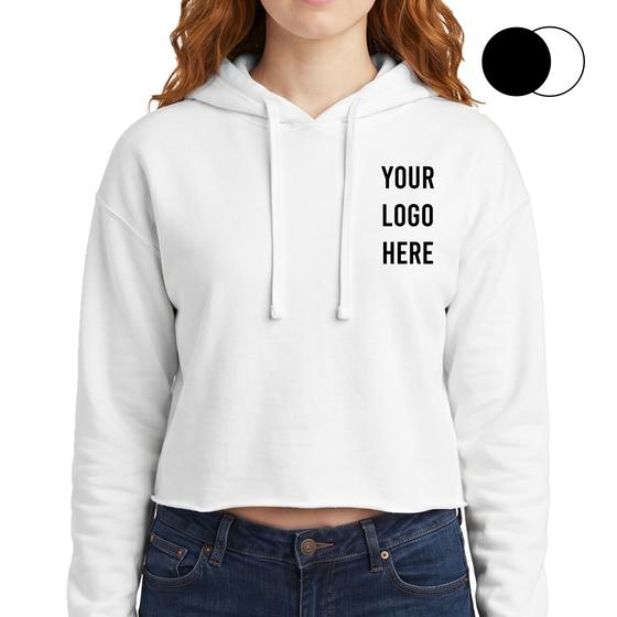 Cropped Hoodie (LS12000) — blank, ready for custom branding by Promaroo