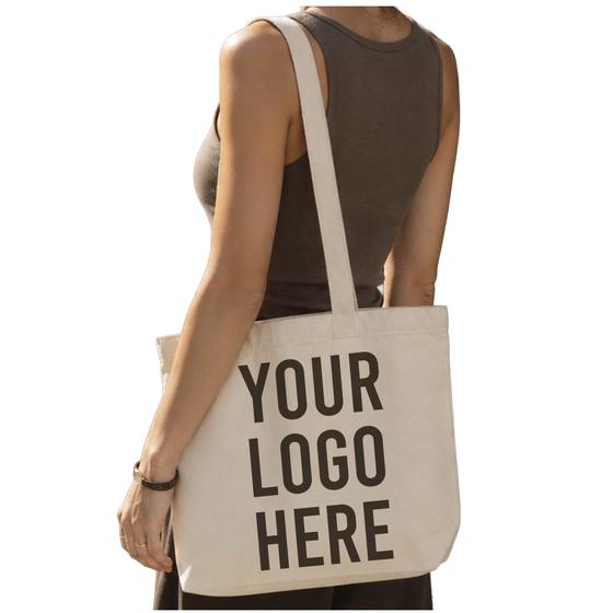 Large Cotton Canvas Shoulder Tote (MB220) — blank, ready for custom branding by Promaroo