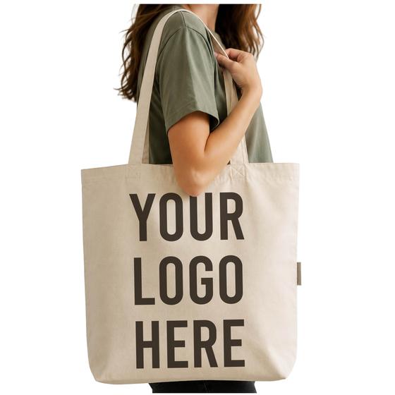 Tall Organic Cotton Tote (OR120) — blank, ready for custom branding by Promaroo
