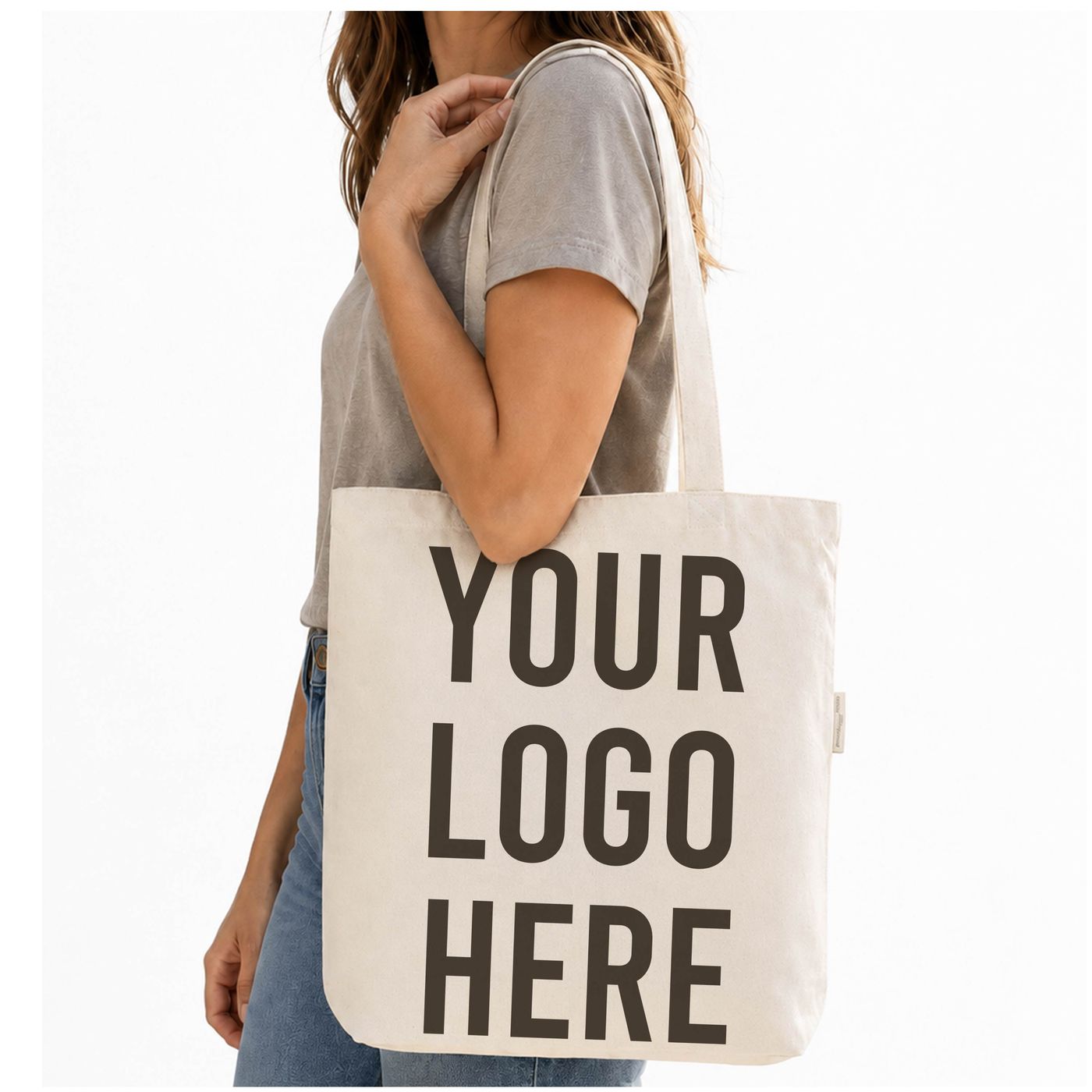 Organic Cotton Tote with Gusset (OR210) — blank, ready for custom branding by Promaroo