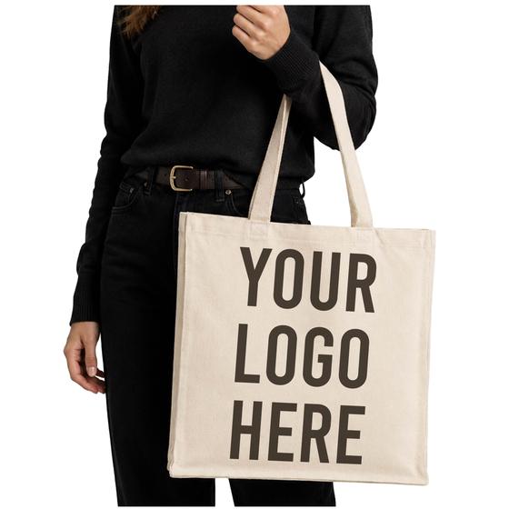 Organic Cotton Shopper with Gusset (OR235) — blank, ready for custom branding by Promaroo