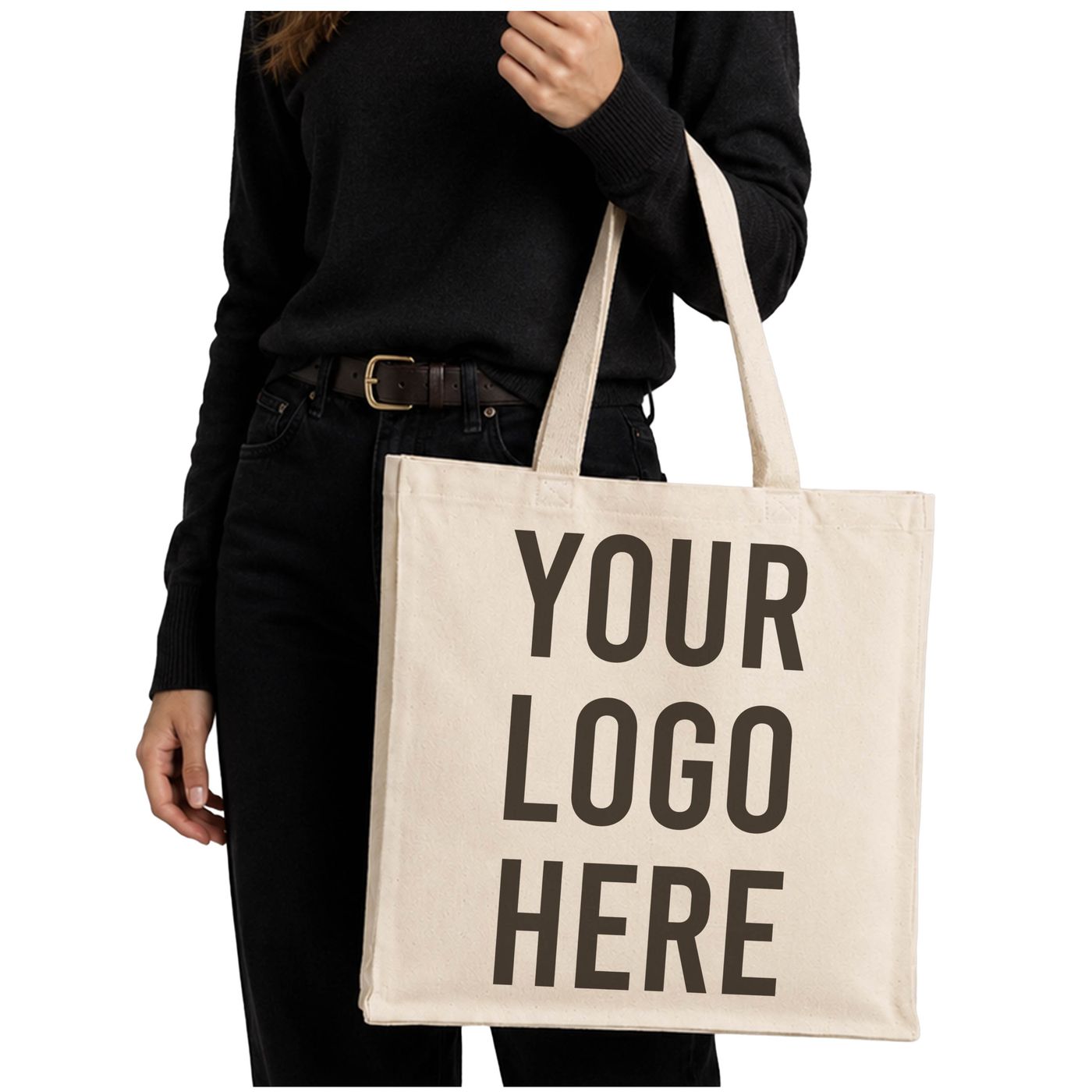 Organic Cotton Shopper with Gusset (OR235) — blank, ready for custom branding by Promaroo