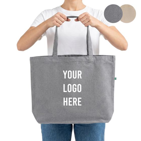 Large Canvas Shopper (RC260) — blank, ready for custom branding by Promaroo