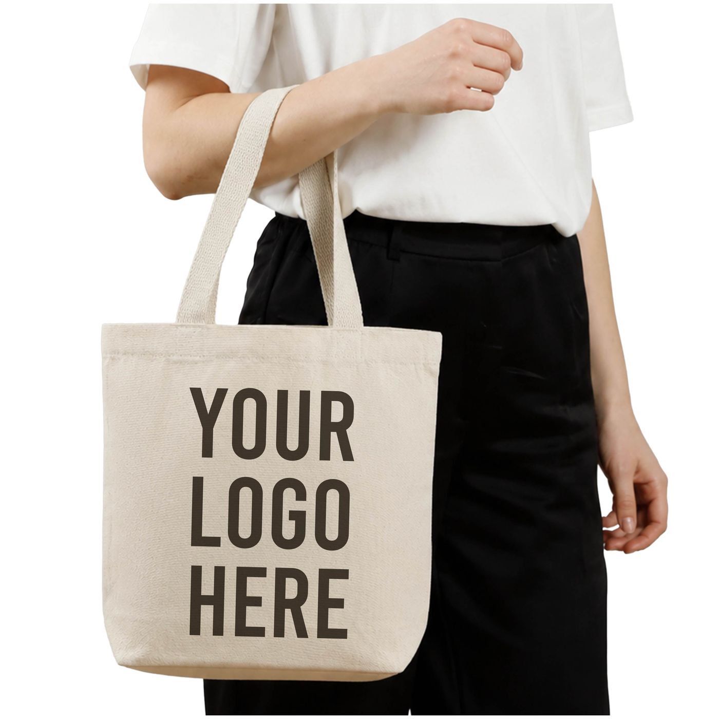 Canvas Tote with Long Handles (TC212) — blank, ready for custom branding by Promaroo