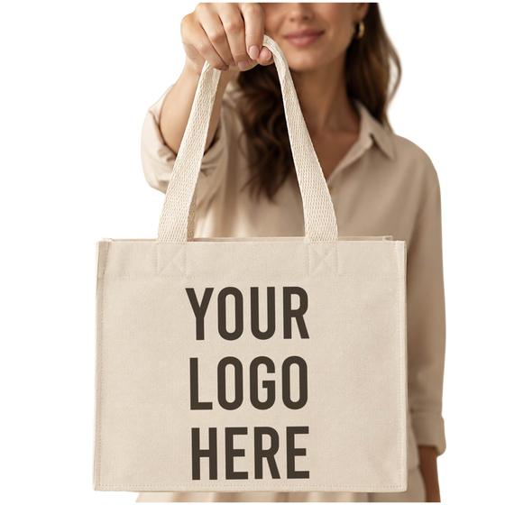Canvas Tote with Reinforced Handles (TF225) — blank, ready for custom branding by Promaroo