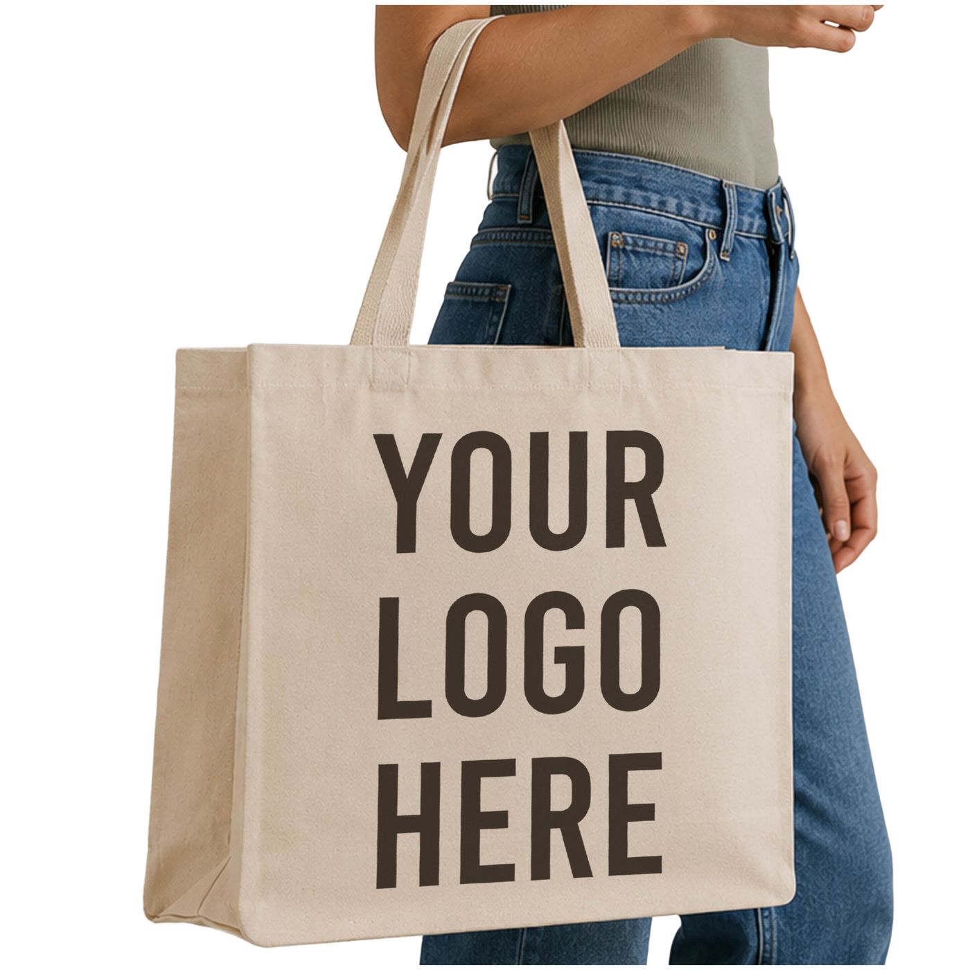 Extra Large Canvas Tote (TF290) — blank, ready for custom branding by Promaroo