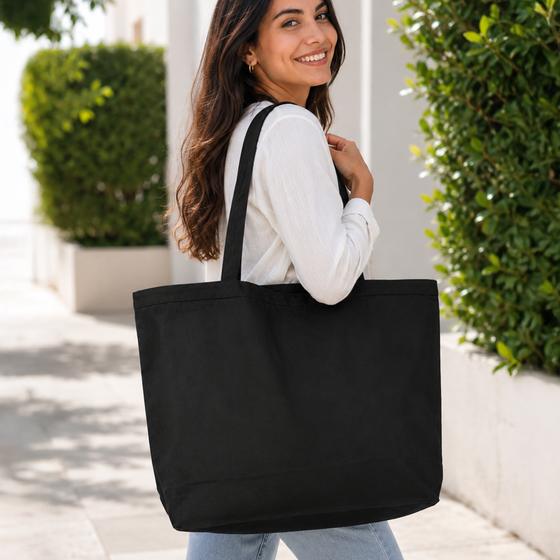 Wide Canvas Tote (TG212) — blank, ready for custom branding by Promaroo