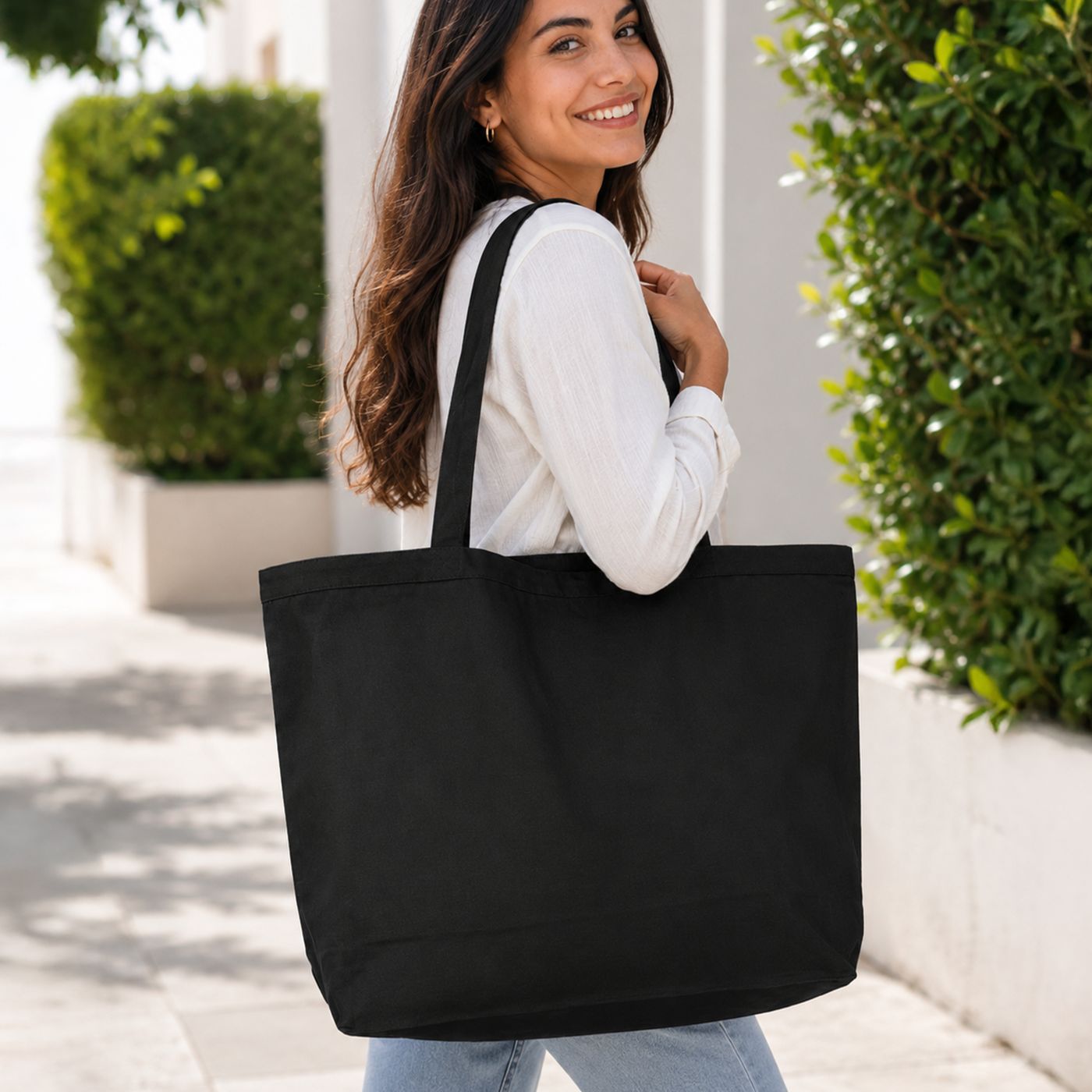 Wide Canvas Tote (TG212) — blank, ready for custom branding by Promaroo
