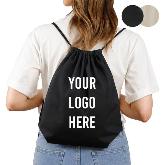 Cotton Drawstring Backpack (BPK12) — blank, ready for custom branding by Promaroo