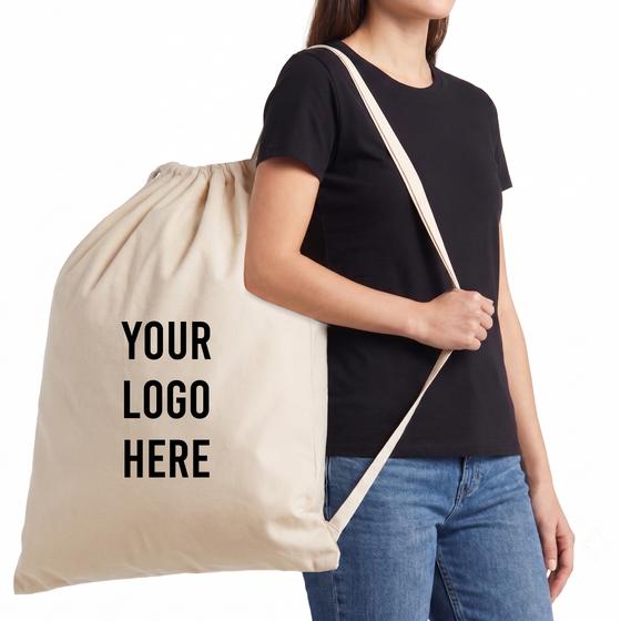 Extra Large Cotton Drawstring Bag (LB124) — blank, ready for custom branding by Promaroo