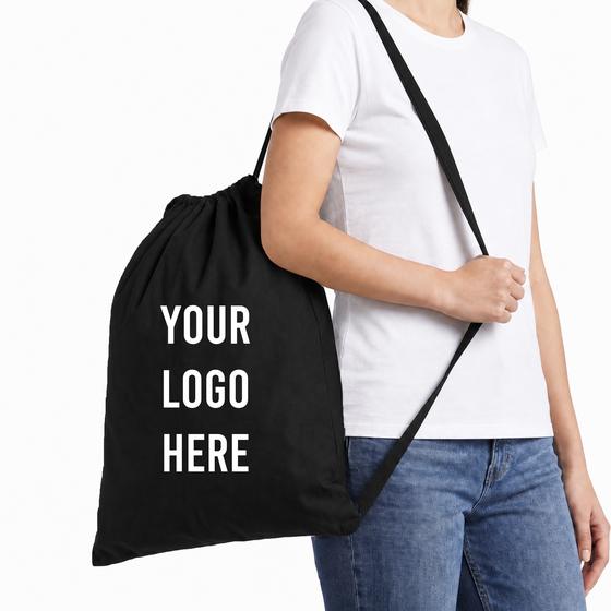Cotton Drawstring Bag — Small (LBS) — blank, ready for custom branding by Promaroo