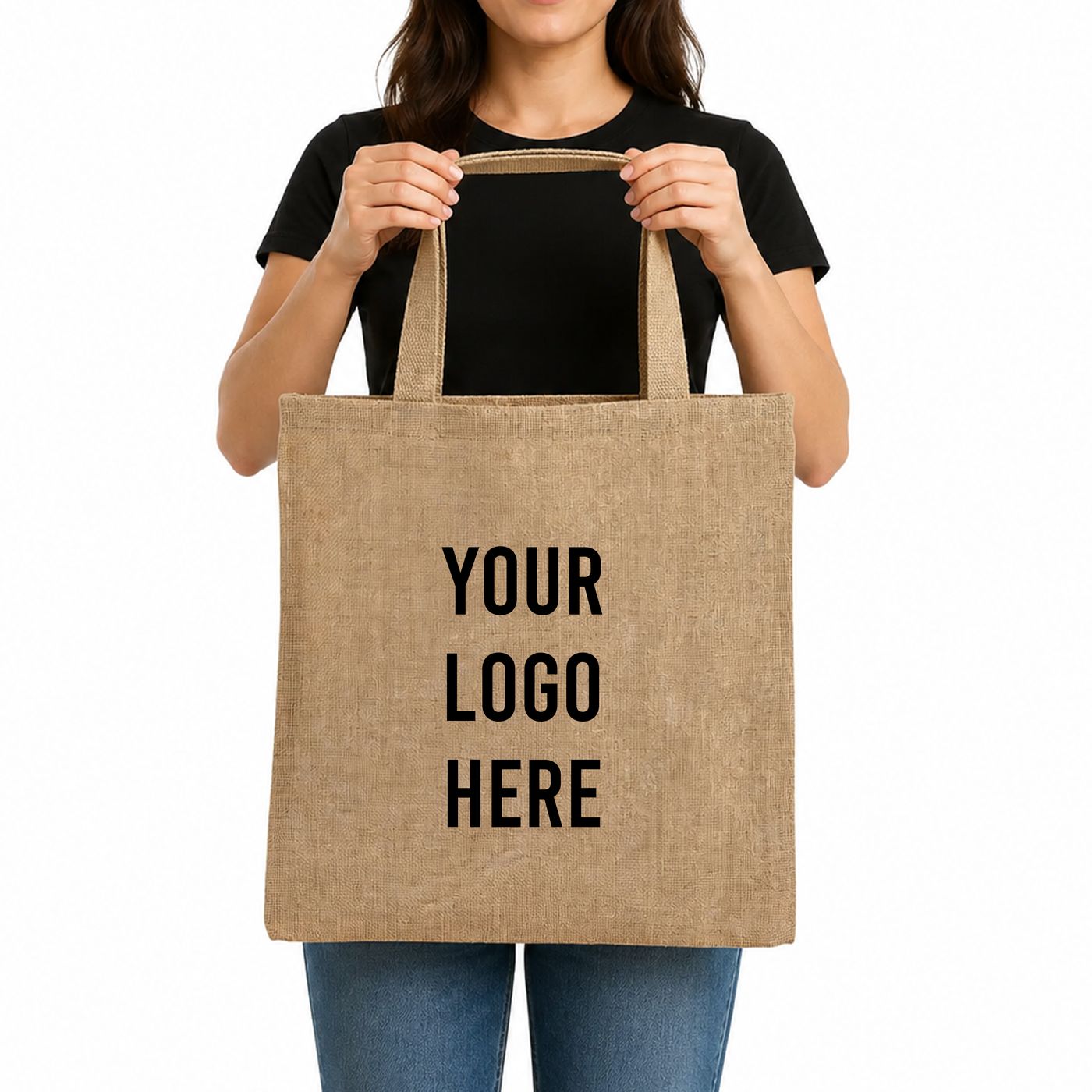 Jute Tote (TJ300) — blank, ready for custom branding by Promaroo