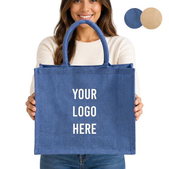 Dyed Jute Tote (TJ889) — blank, ready for custom branding by Promaroo