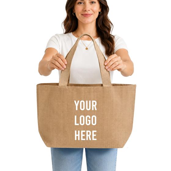 Jute Shopper (TJ894) — blank, ready for custom branding by Promaroo