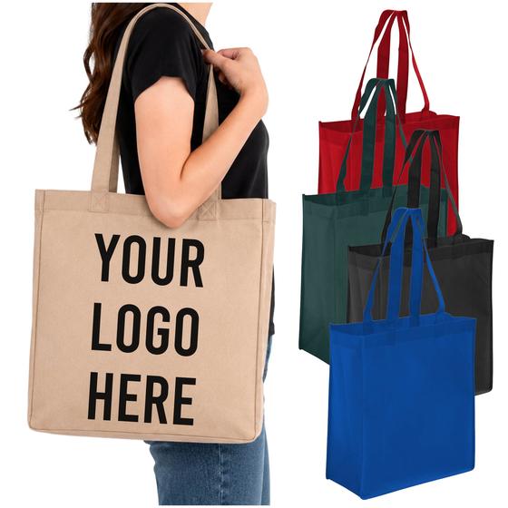 Non-Woven Tote with Gusset (GN28) — blank, ready for custom branding by Promaroo