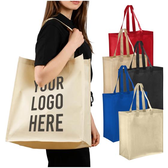 Large Non-Woven Shopper (GN38) — blank, ready for custom branding by Promaroo